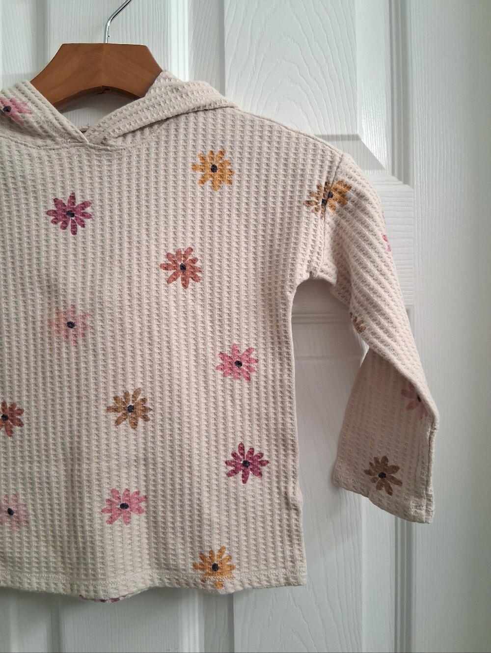 Garanimals Waffle Knit Hoodie Floral 4T